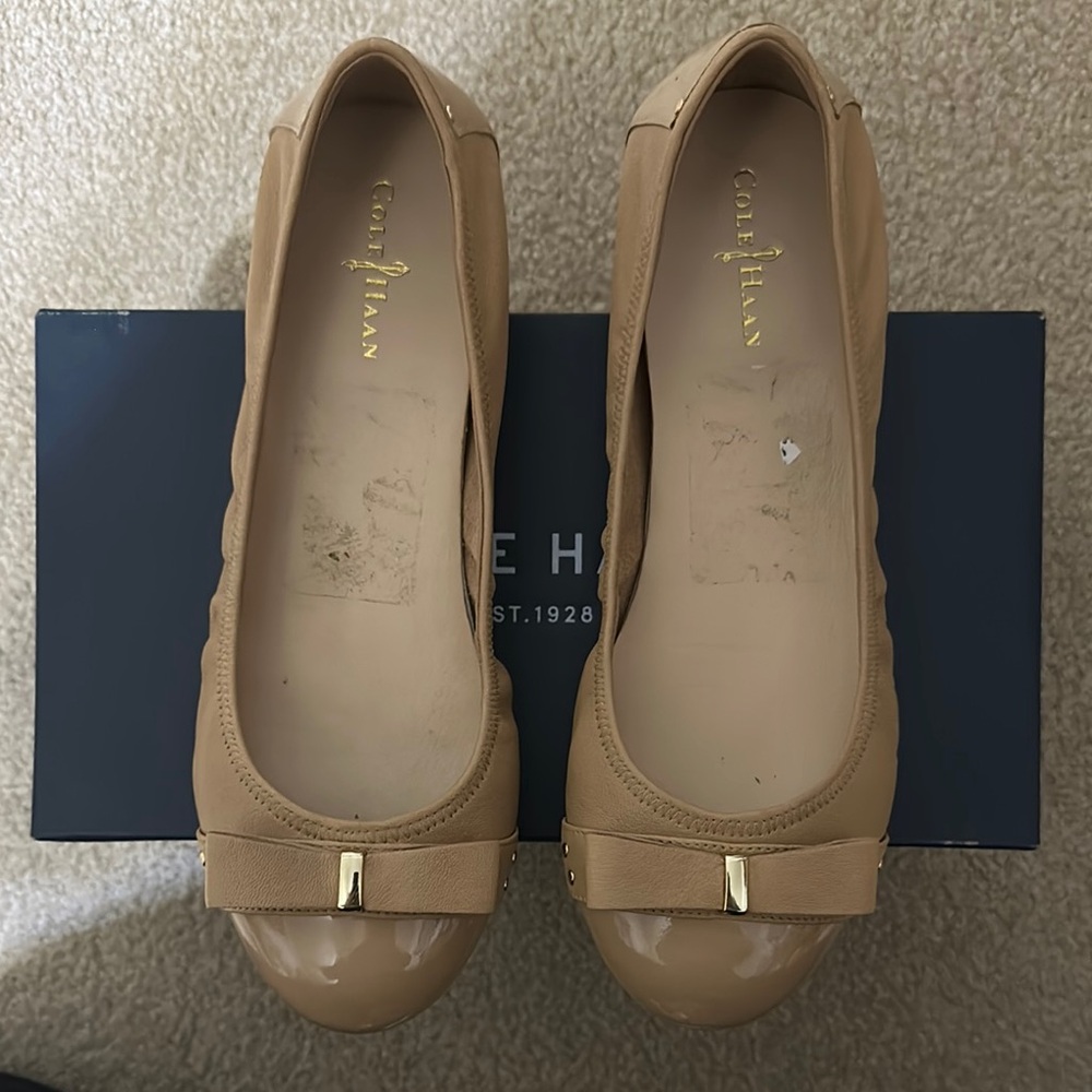 Cole Haan Women's Tan Ballet Flats